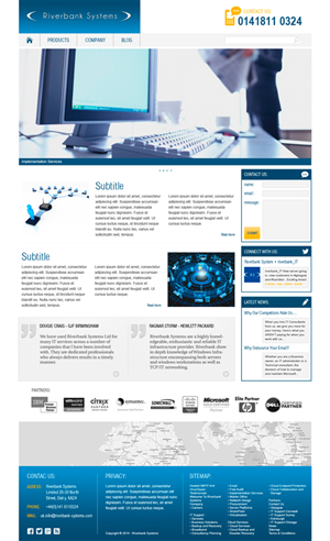 Web Design by Dark Tree for Riverbank Systems | Design: #3379801