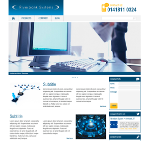 Web Design by Dark Tree for Riverbank Systems | Design: #3379815