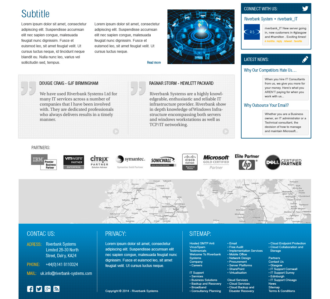 Web Design by Dark Tree for Riverbank Systems | Design #3379823