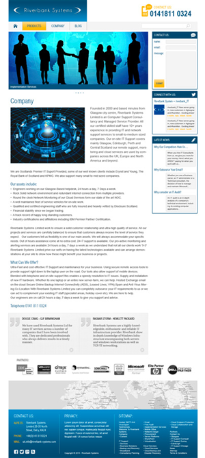 Web Design by Dark Tree for Riverbank Systems | Design: #3379855