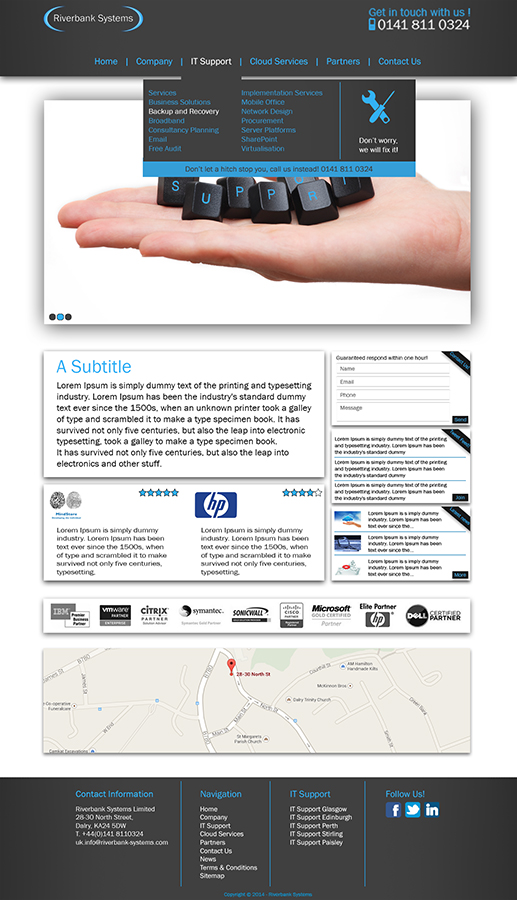 Web Design by NLDesign for Riverbank Systems | Design #3352835