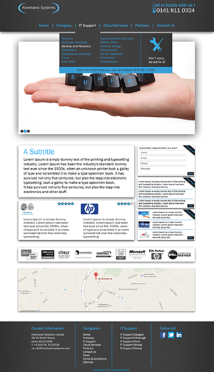 Web Design by NLDesign for Riverbank Systems | Design: #3352835