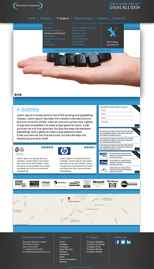 Web-Design von NLDesign für Riverbank Systems | Design #3352839