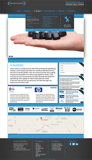 Web Design by NLDesign for Riverbank Systems | Design: #3352839