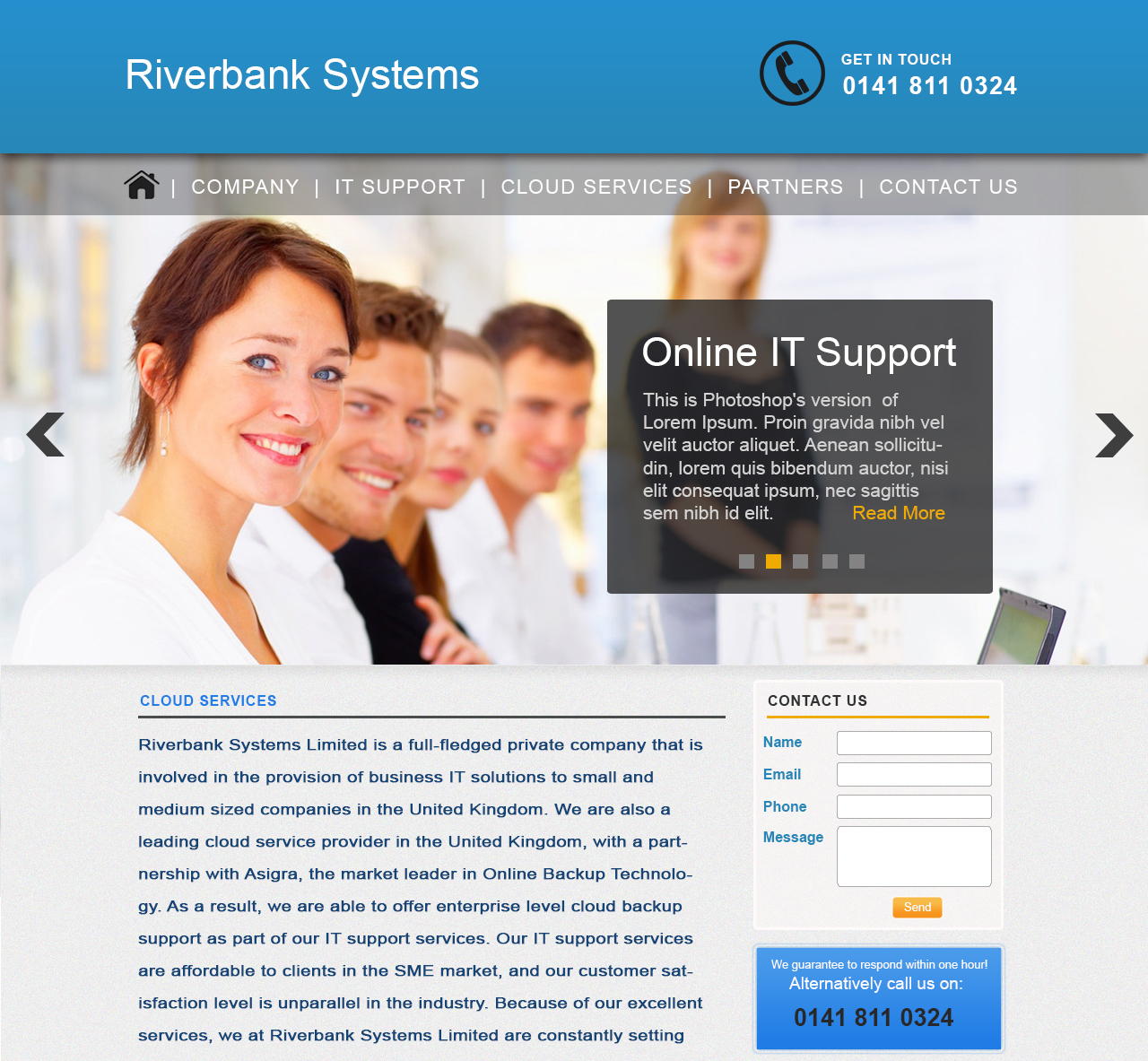 Web Design by chinmayee for Riverbank Systems | Design #3487794