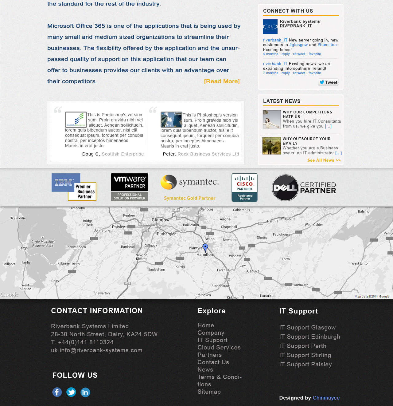 Web-Design von chinmayee für Riverbank Systems | Design #3487797