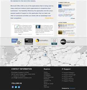 Web Design by chinmayee for Riverbank Systems | Design: #3487797
