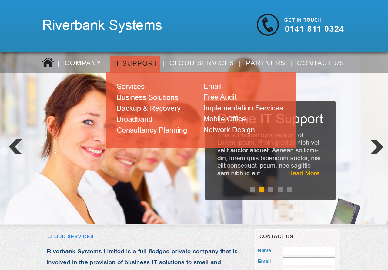 Web-Design von chinmayee für Riverbank Systems | Design #3487798