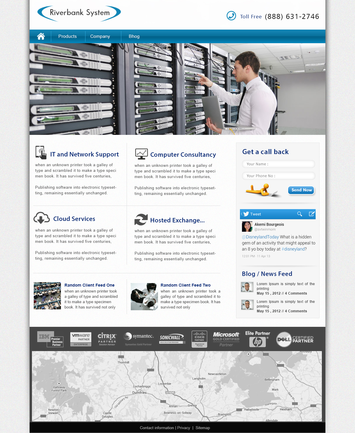 Web Design by webxvision for Riverbank Systems | Design #3377637