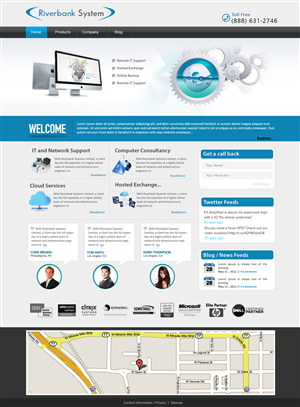 Web Design by webxvision for Riverbank Systems | Design: #3378666