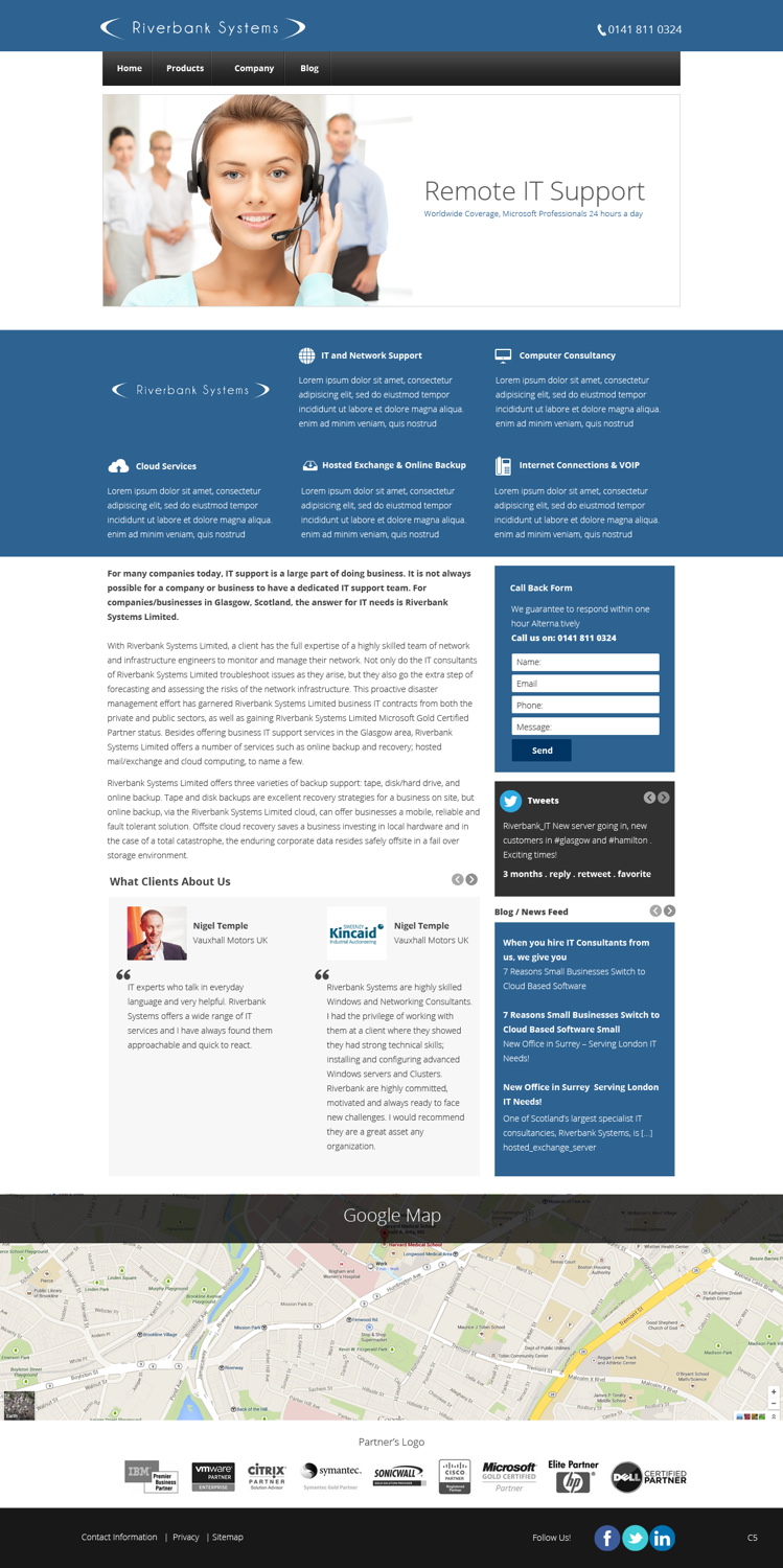 Web Design by pb for Riverbank Systems | Design #3303767