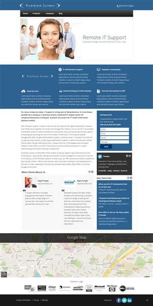 Web Design by pb for Riverbank Systems | Design: #3303767
