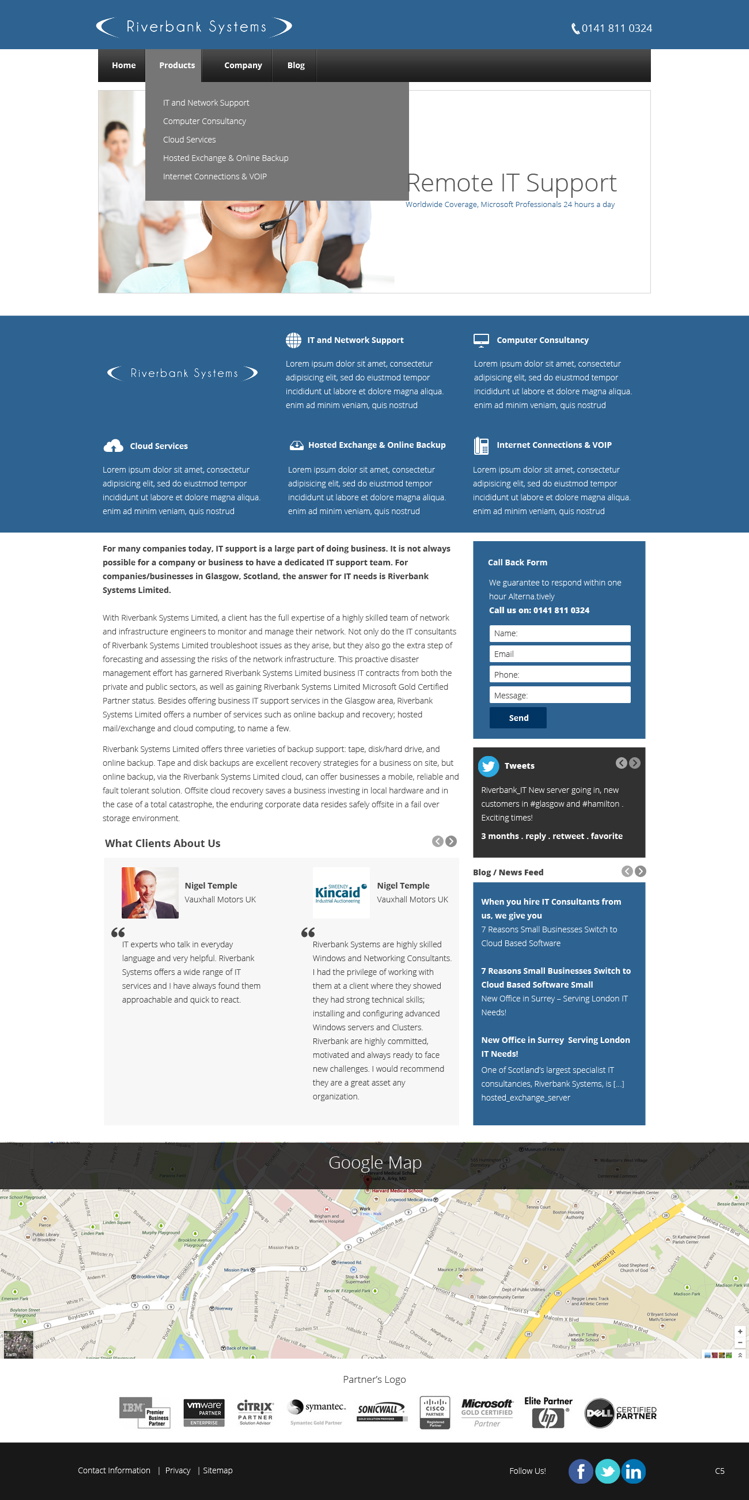 Web Design by pb for Riverbank Systems | Design #3303770