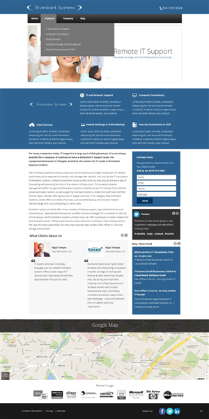 Web Design by pb for Riverbank Systems | Design: #3303770