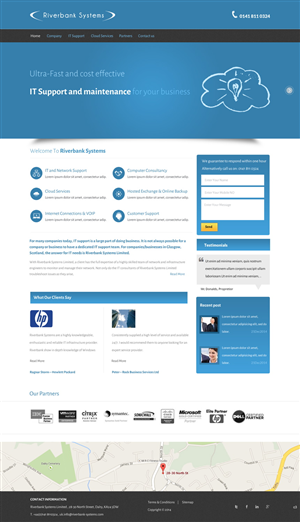 Web Design by pb for Riverbank Systems | Design: #3303775