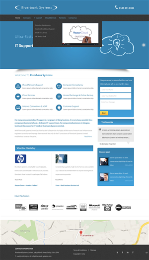 Web Design by pb for Riverbank Systems | Design: #3303778