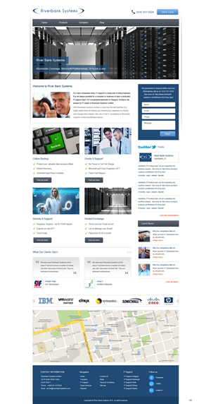 Web Design by pb for Riverbank Systems | Design: #3303781