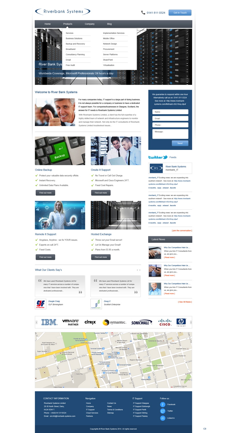 Web Design by pb for Riverbank Systems | Design #3303787