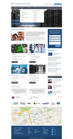 Web Design by pb for Riverbank Systems | Design: #3303787