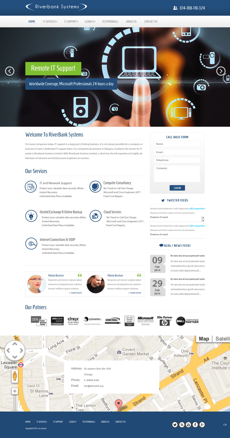 Web-Design von pb für Riverbank Systems | Design #3303790