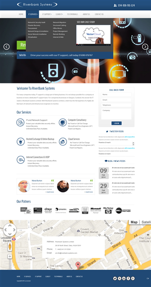 Web-Design von pb für Riverbank Systems | Design: #3303791