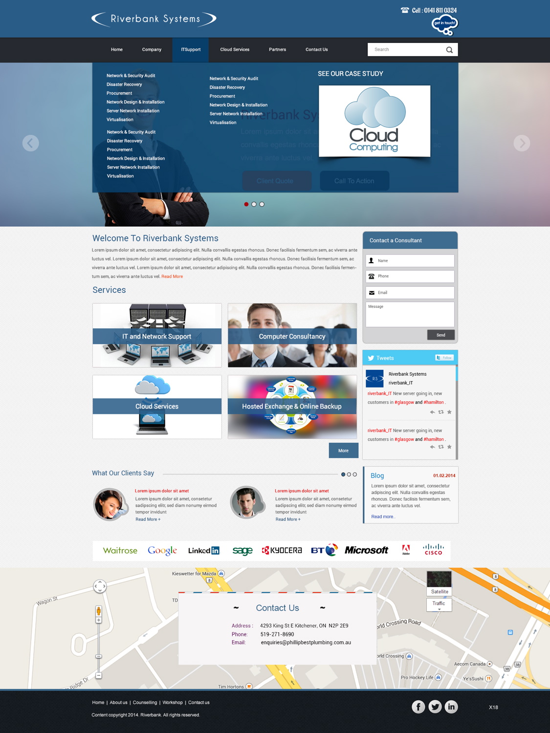 Web Design par pb pour Riverbank Systems | Design #3303801