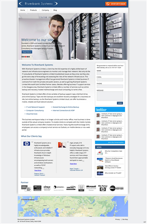 Web-Design von pb für Riverbank Systems | Design: #3303804