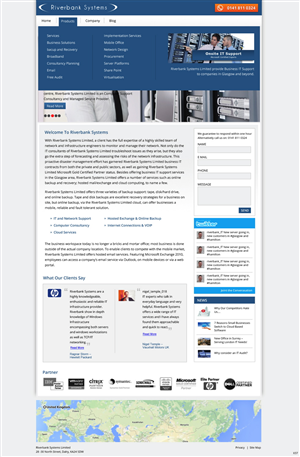 Web-Design von pb für Riverbank Systems | Design: #3303806