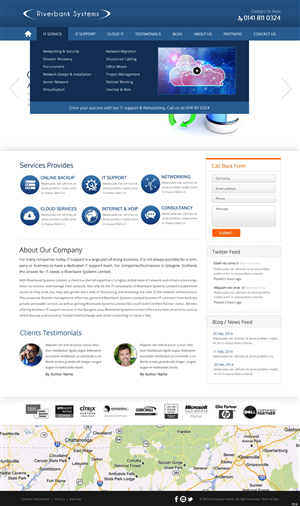 Web-Design von pb für Riverbank Systems | Design: #3303813