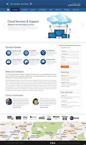 Web-Design von pb für Riverbank Systems | Design: #3303814