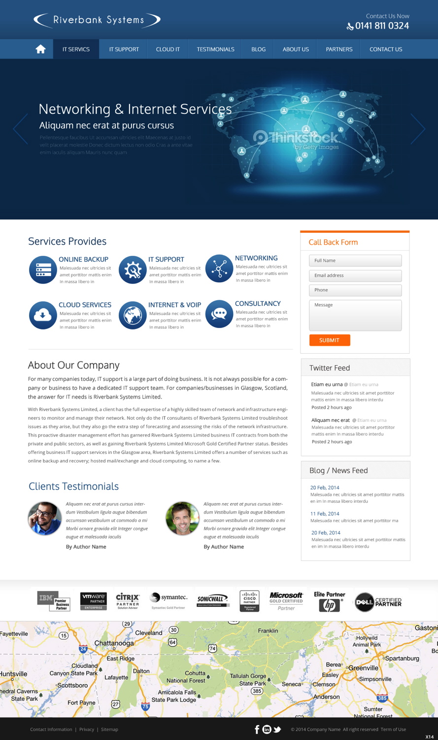 Web-Design von pb für Riverbank Systems | Design #3303816