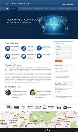 Web-Design von pb für Riverbank Systems | Design: #3303816