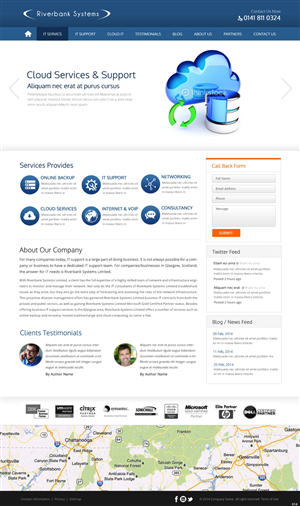 Web-Design von pb für Riverbank Systems | Design: #3303820