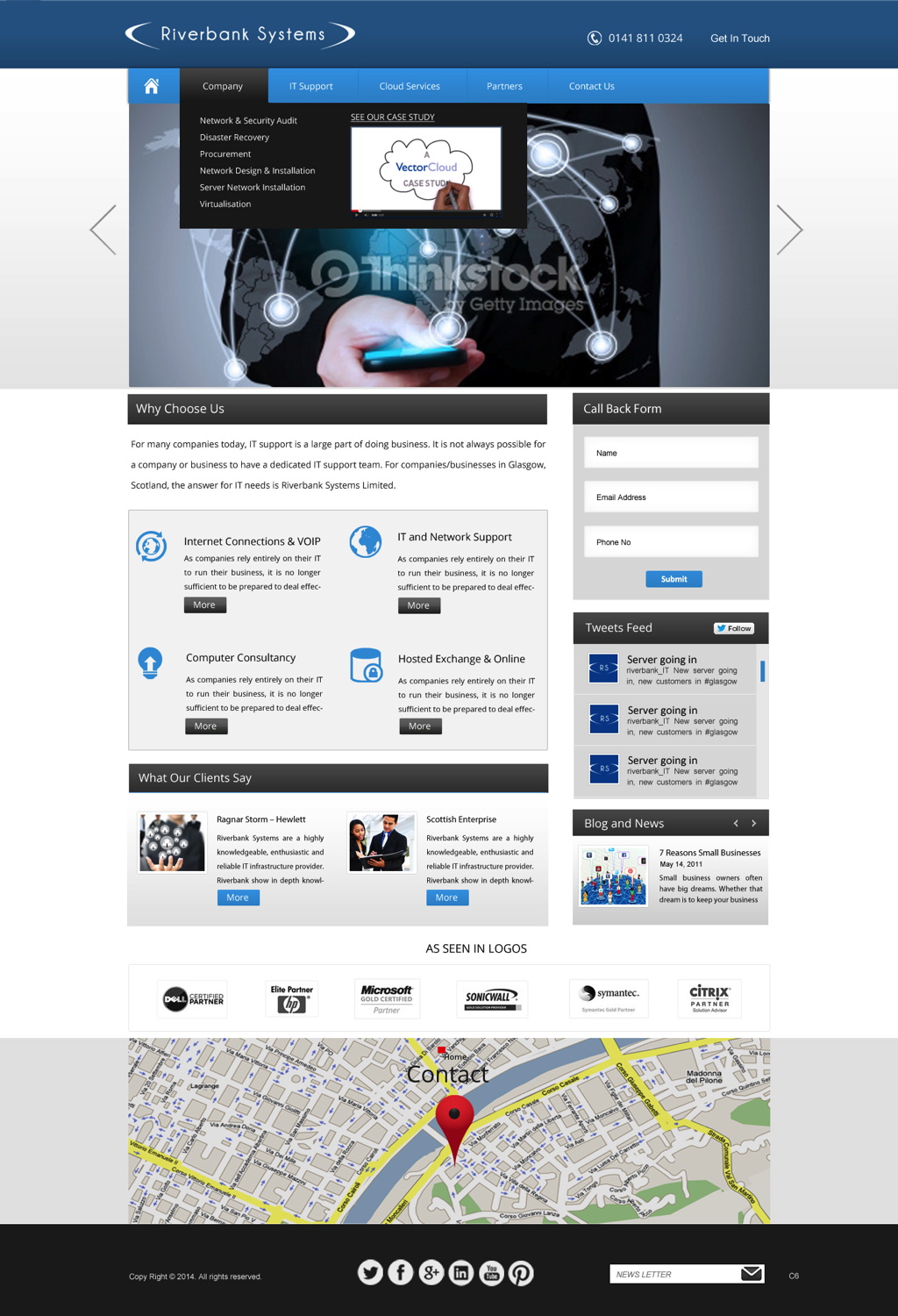 Web Design by pb for Riverbank Systems | Design #3303826