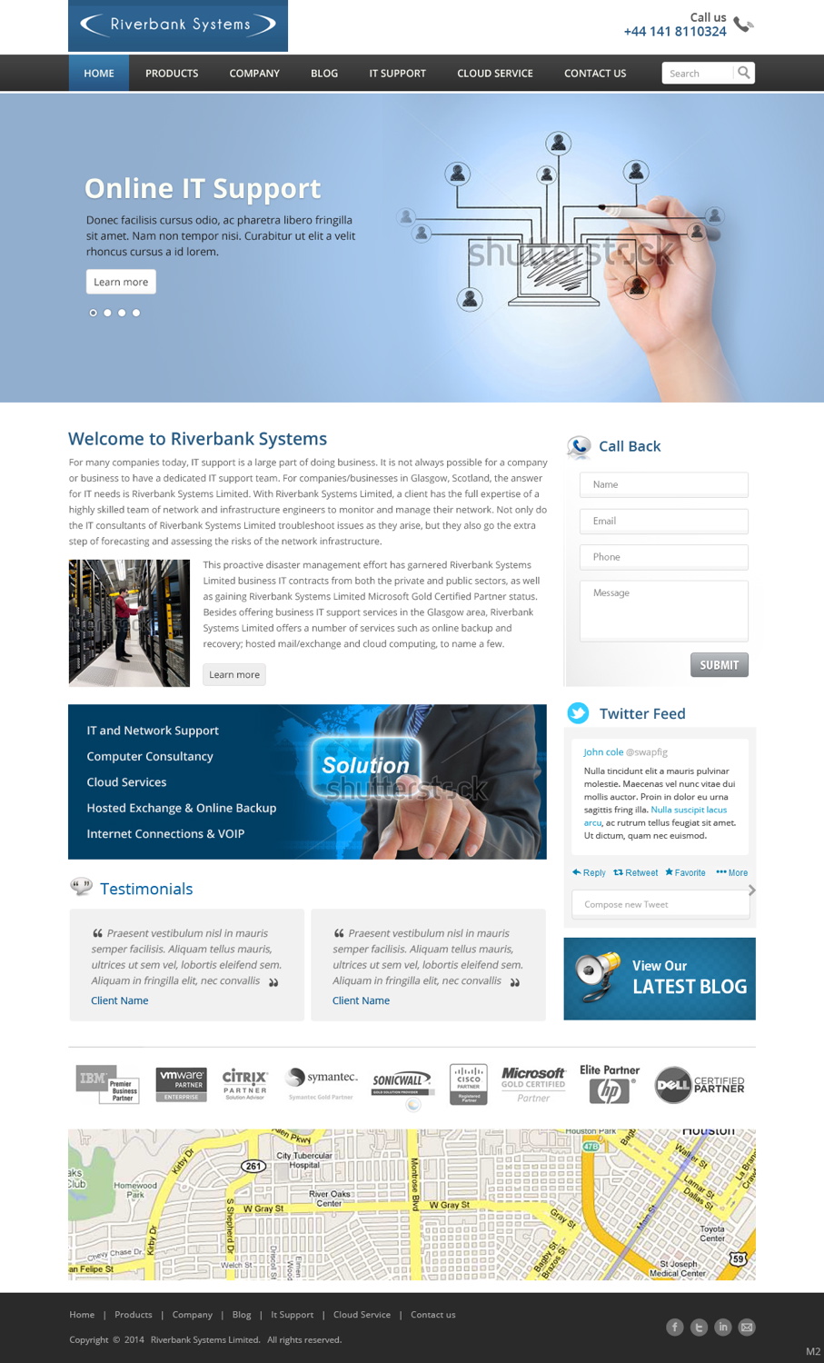 Web Design by pb for Riverbank Systems | Design #3303828