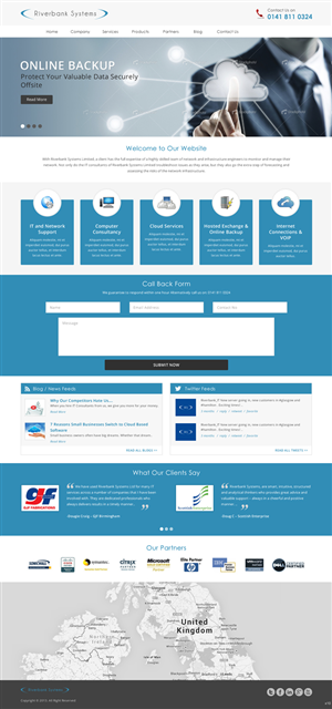 Web-Design von pb für Riverbank Systems | Design: #3312906
