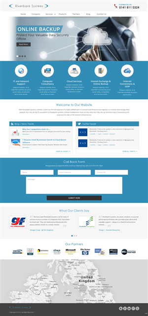 Web-Design von pb für Riverbank Systems | Design: #3361008