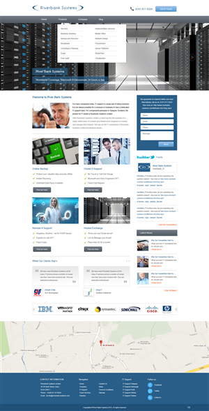 Web-Design von pb für Riverbank Systems | Design: #3361013