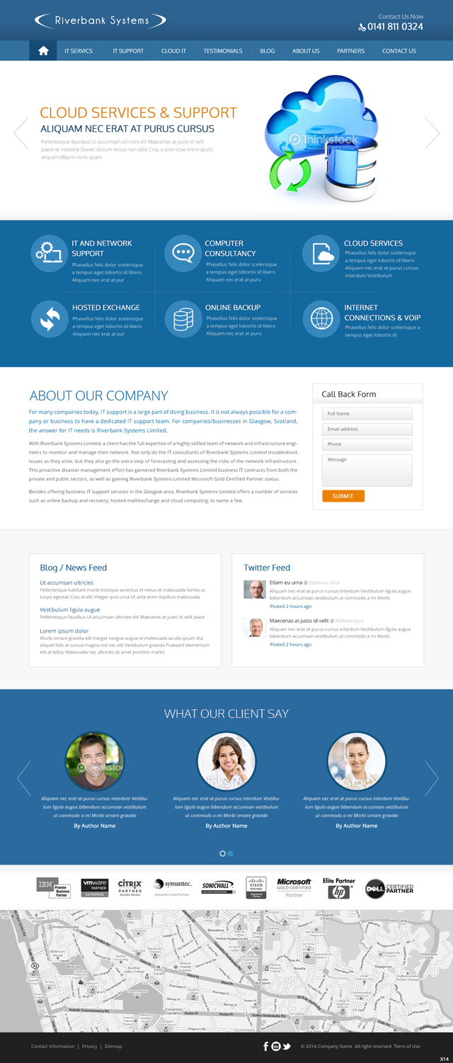 Web-Design von pb für Riverbank Systems | Design #3361023