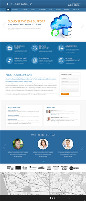 Web-Design von pb für Riverbank Systems | Design: #3361023