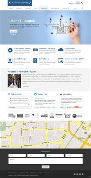 Web-Design von pb für Riverbank Systems | Design: #3361030