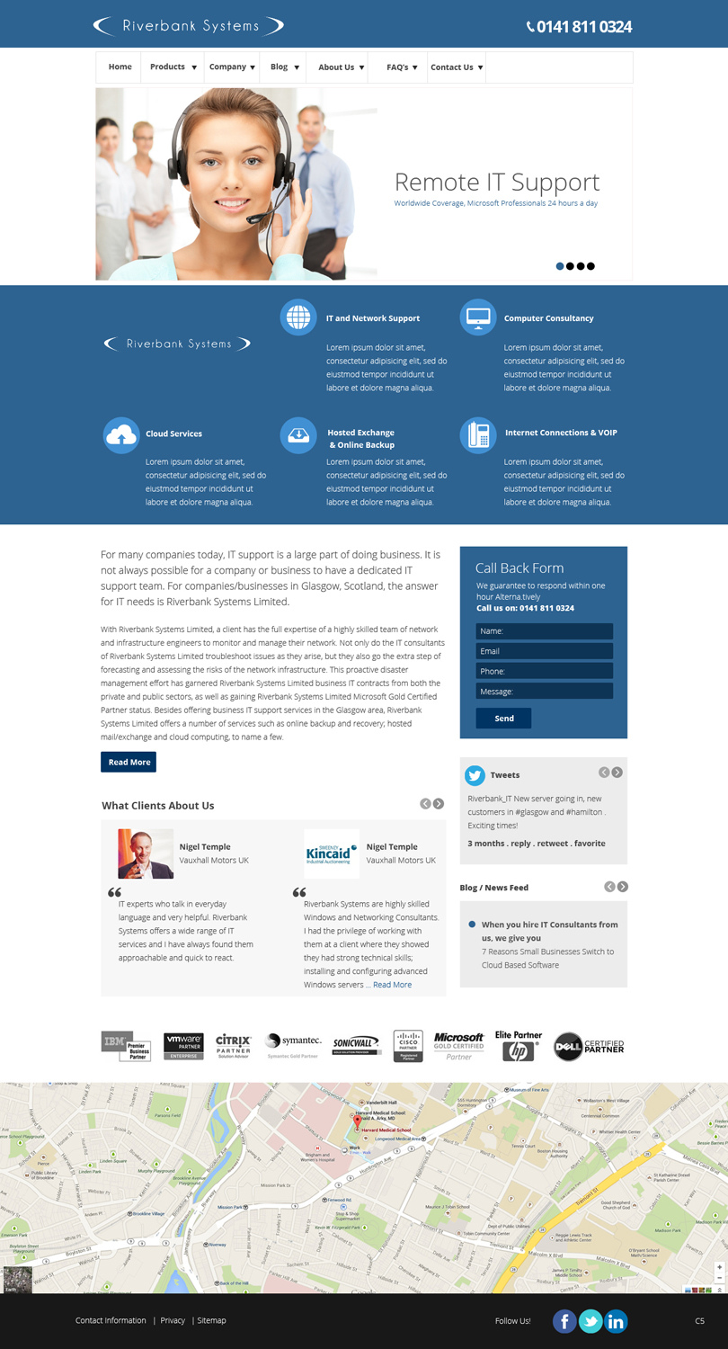 Web Design by pb for Riverbank Systems | Design #3368596