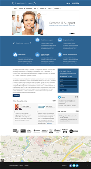 Web Design by pb for Riverbank Systems | Design: #3368596