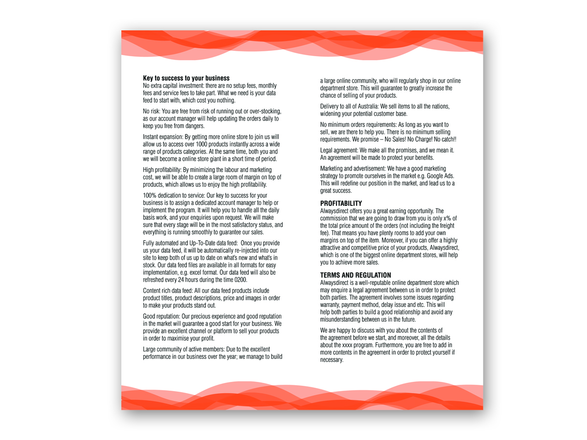 Diseño de Brochure por C Corner para este proyecto | Diseño #74338