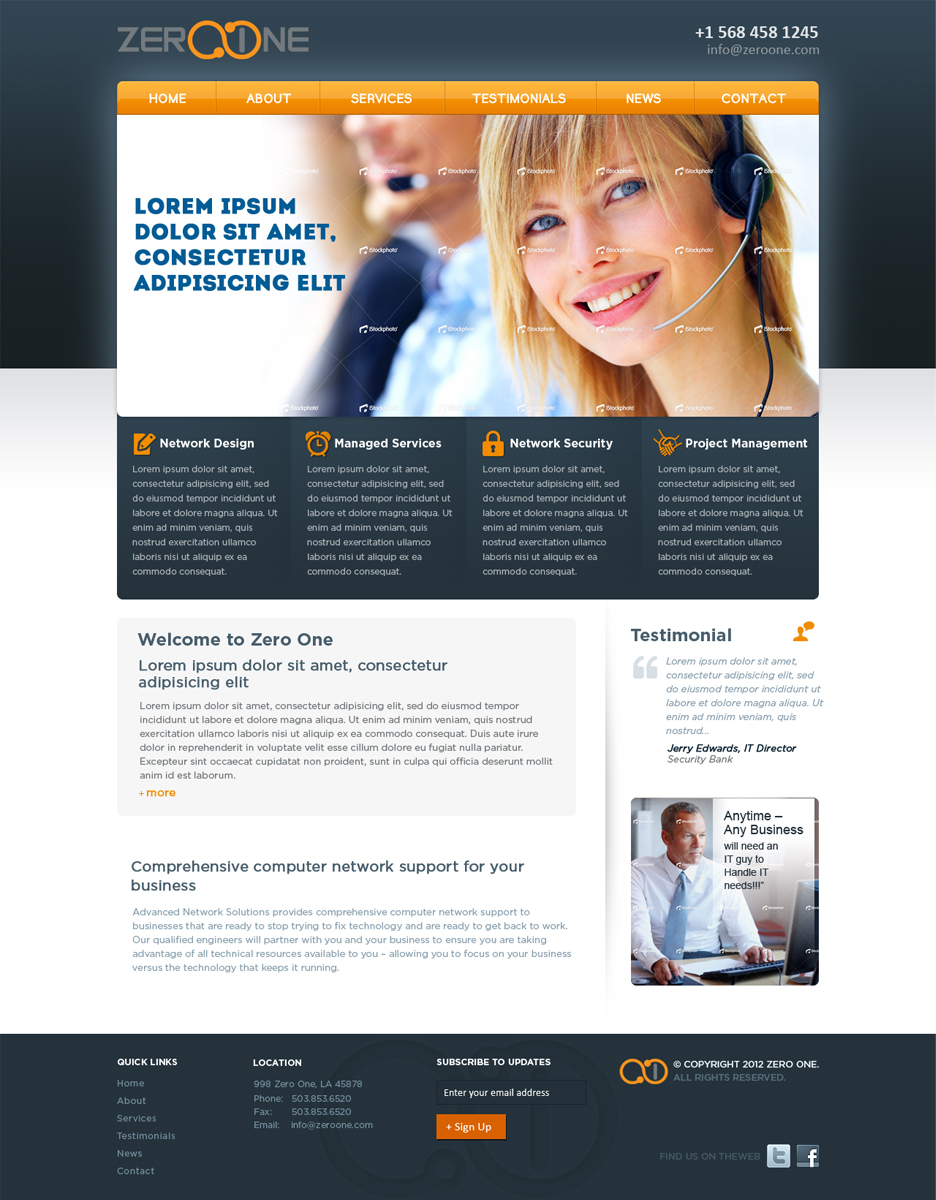 Wordpress Design by Mayank Patel for this project | Design #797345