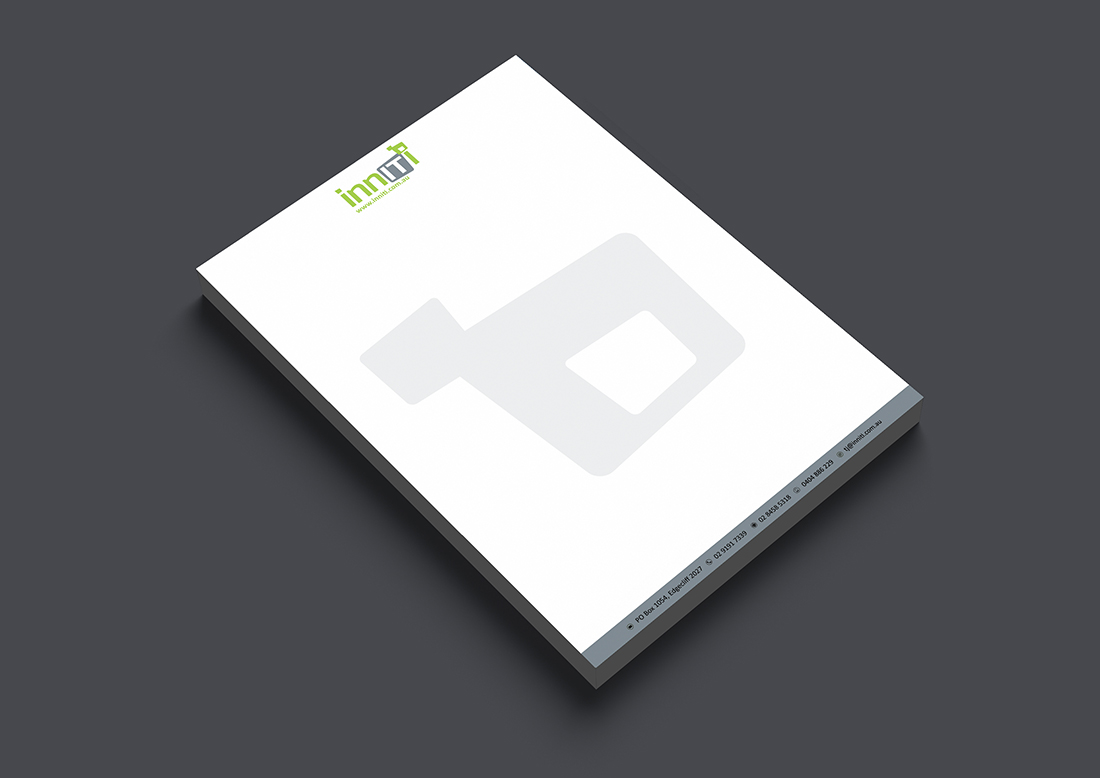 Letterhead Design by Armin Shohrati for Inniti Pty Ltd | Design #3261648