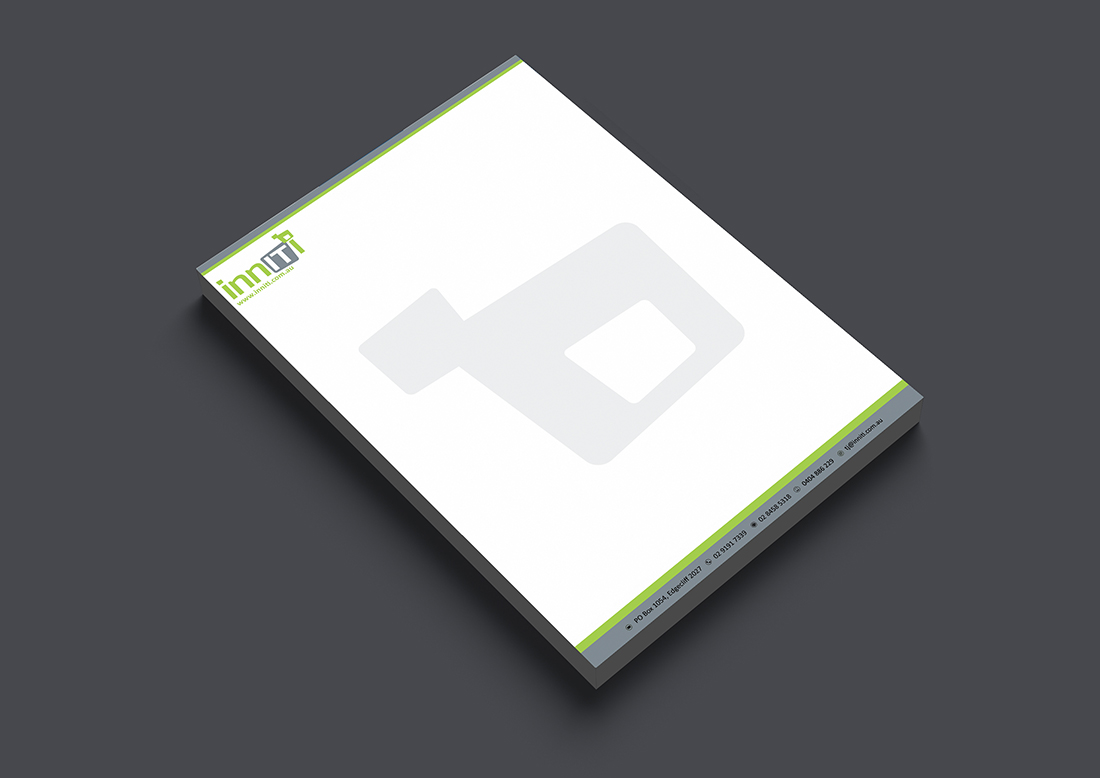 Letterhead Design by Armin Shohrati for Inniti Pty Ltd | Design #3261653