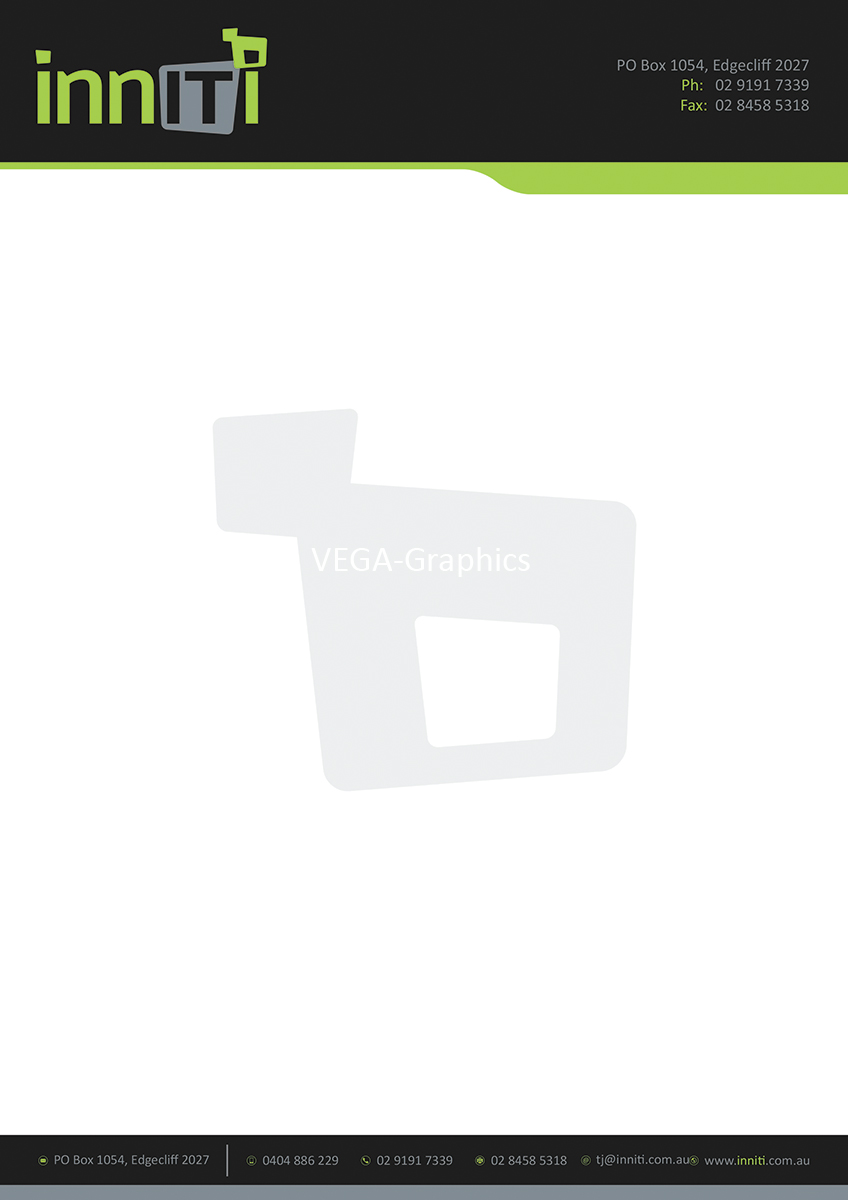Letterhead Design by VEGA-Designs for Inniti Pty Ltd | Design #3276295