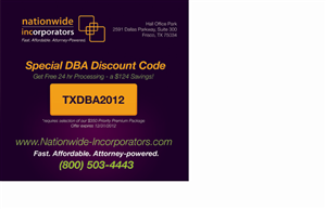 Flyer Design by RYCO Design for Nationwide Incorporators, Inc. | Design: #806402