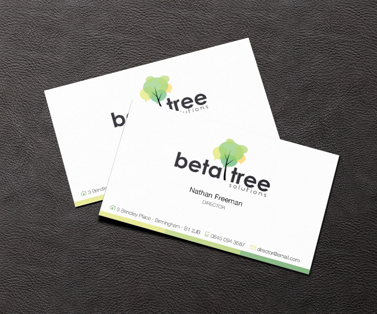Business Card Design by F!or for Beta Tree Solutions | Design #4507341